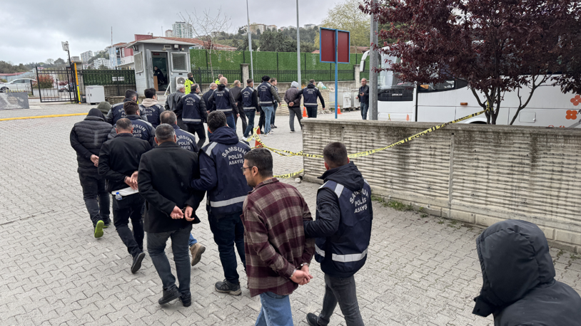 Samsun merkezli 18 ildeki "change" araç operasyonunda yakalanan 30 şüpheli adliyede