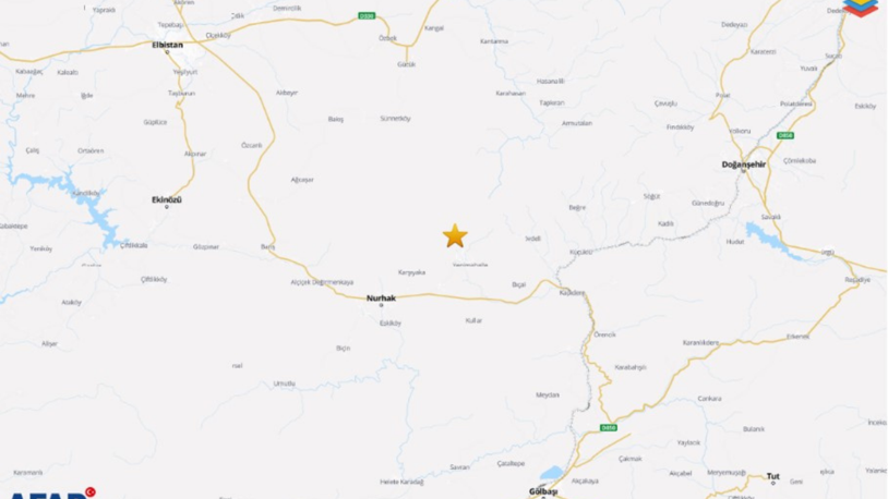 Kahramanmaraş'ta 4.1 büyüklüğünde deprem