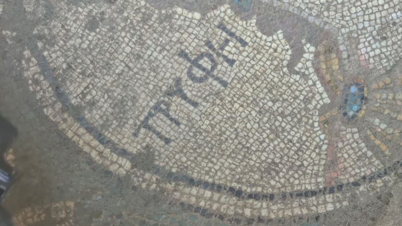 Tokat'ta izinsiz kazıda Antik Yunanca yazı bulunan mozaik bulundu; 2 tutuklama