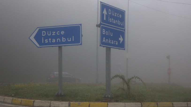 Bolu Dağı’nda yoğun sis