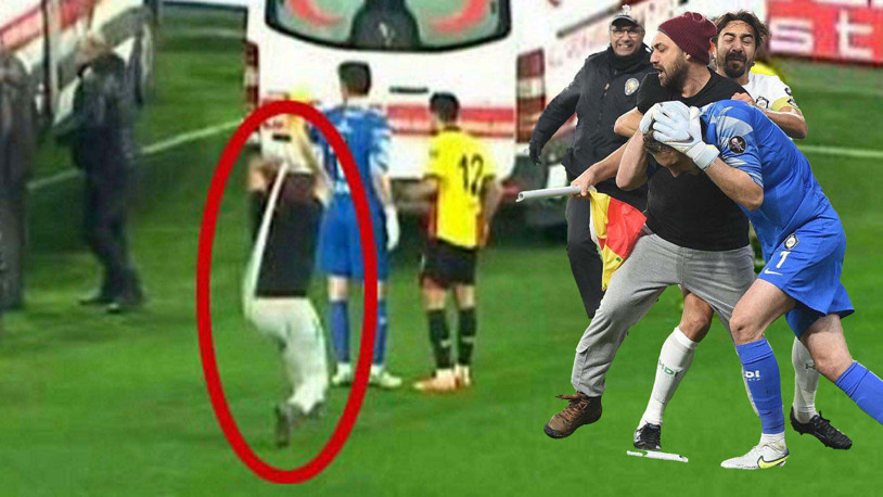 Korner direğiyle Altay kalecisini yaralayan sanığa 'kamu malına zarar vermek' suçundan 5 ay hapis