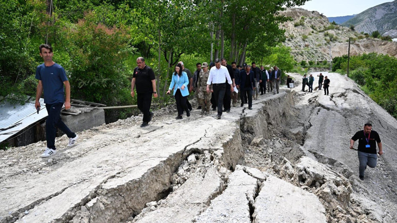 Erzurum'da heyelanlı bölgede yapılaşmaya izin verilmeyecek