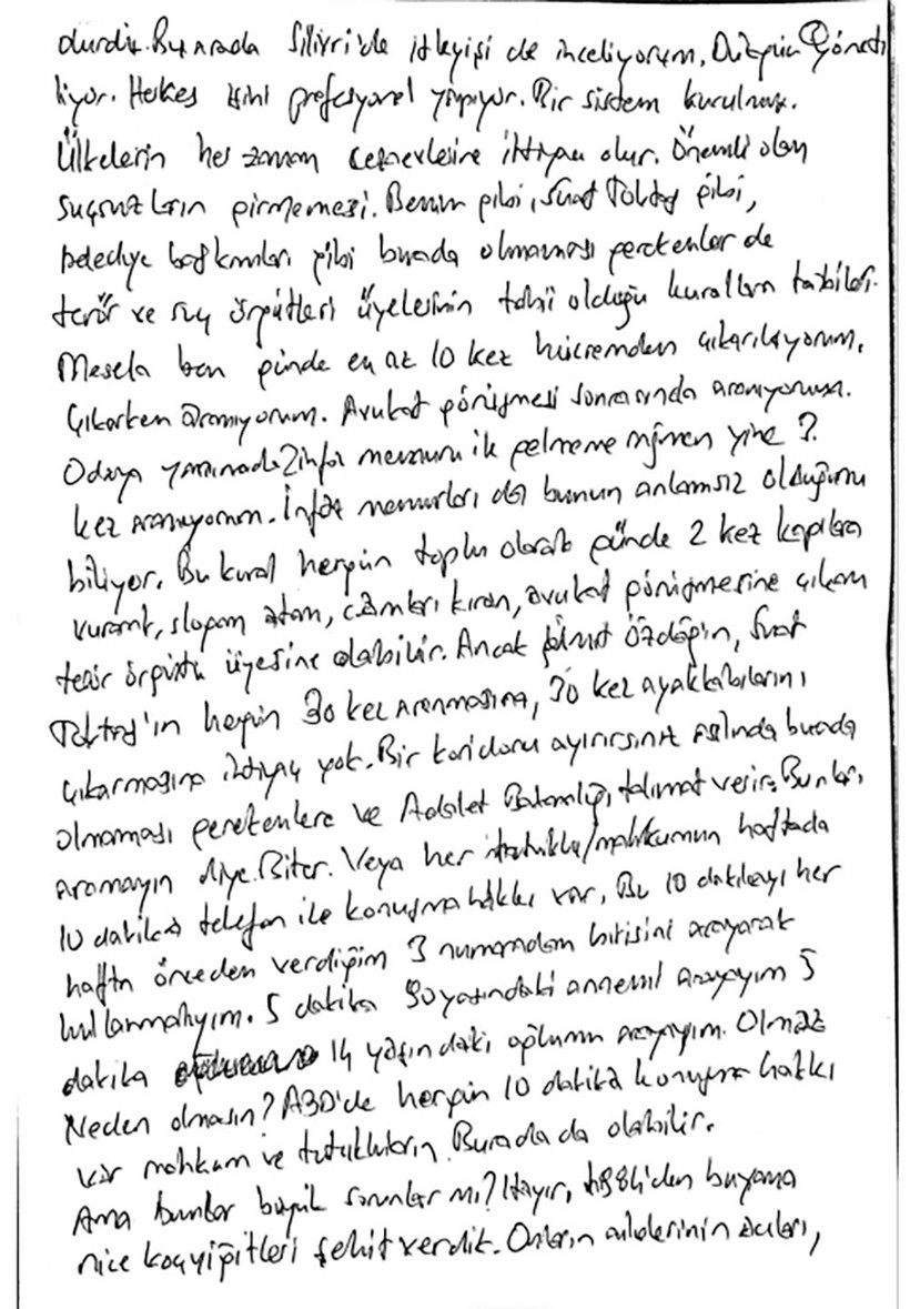 Ümit Özdağ, cezaevinden el yazısıyla Gökhan Kayış'ın sorularını yanıtladı - Resim : 3