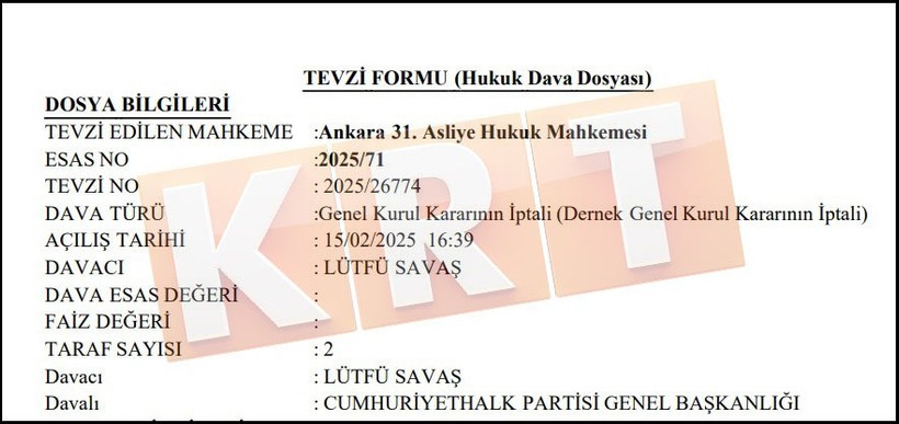 CHP'de 'şaibeli kurultay'ın iptali için Lütfü Savaş’tan dava - Resim : 2
