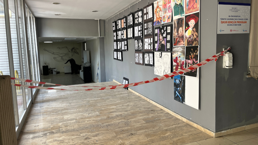 KOÜ'nün Güzel Sanatlar binası çatlaklar nedeniyle boşaltıldı - Resim : 1