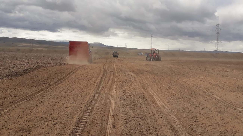 Hayvanlarına yem üretimi için kiraladığı araziden 1500 kamyon taş çıkardı, araziyi 7 yılda tarıma kazandırdı - Resim: 24