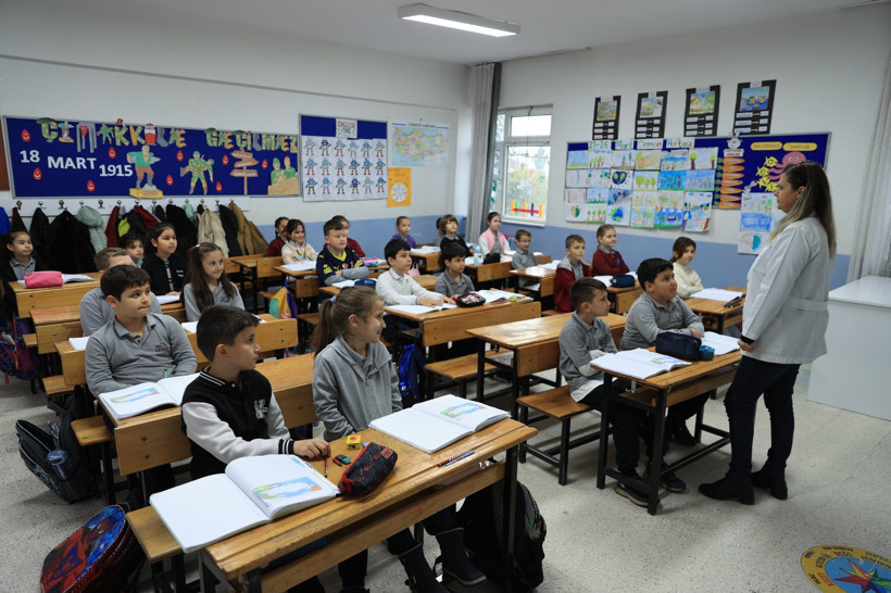 Okullarda ikinci ara tatil sonrası ilk ders zili çaldı - Resim : 1