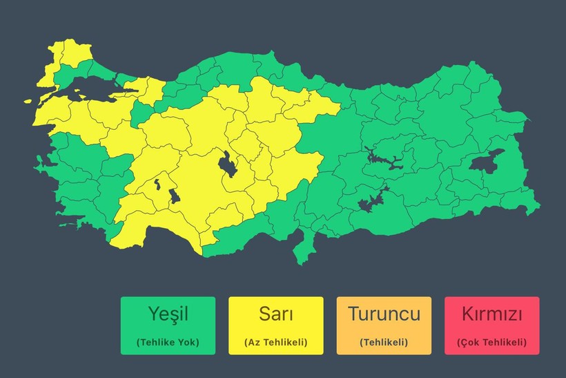 28 ilde sağanak ve fırtına nedeniyle 'sarı uyarı' - Resim : 1