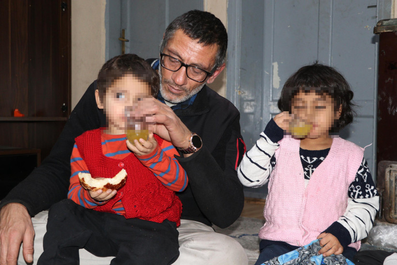 Eşi evi terk eden baba, 6 çocuğuyla baş başa kaldı - Resim : 2