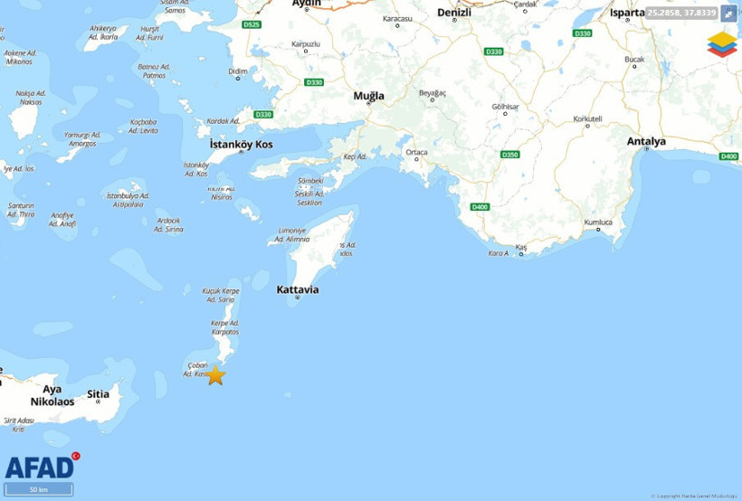 Muğla açıklarında meydana gelen 6 büyüklüğündeki deprem birçok ilde hissedildi - Resim : 1